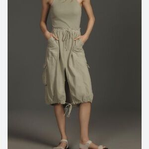 Daily Practice by Anthropologie Khaki Sleeveless Dress